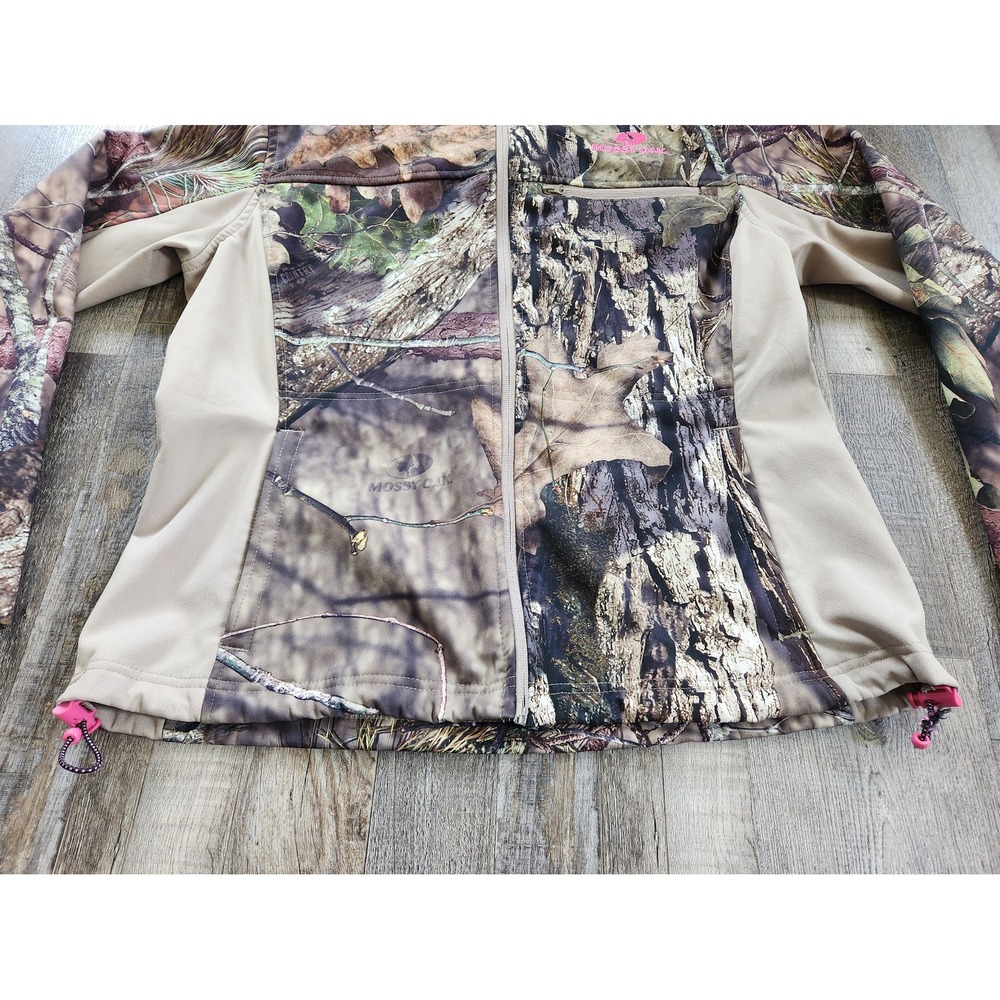 Women's Mossy Oak Hunting Jacket Camouflage Softshell Full Zip Fleece Lined M - Picture 7 of 14